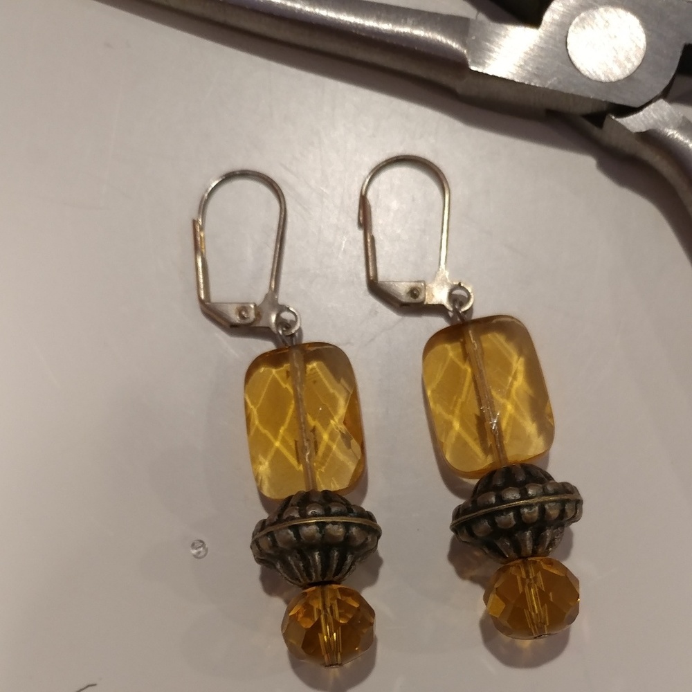 Handcrafted dangle earrings